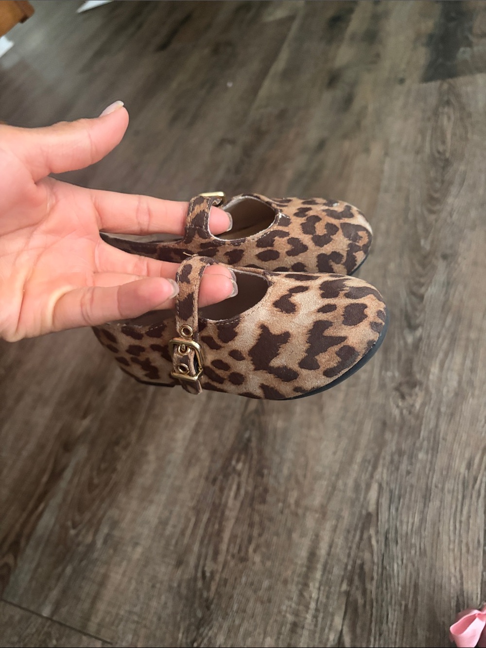 H&M Leopard Print Mary Jane Shoes - Brown & Black